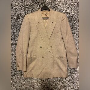 GIOVANNI MODA PER UOMO MEN'S POLYESTER WOOL SPORT COAT BLAZER SZ 44L